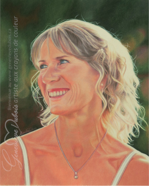 Portait d'une femme blonde